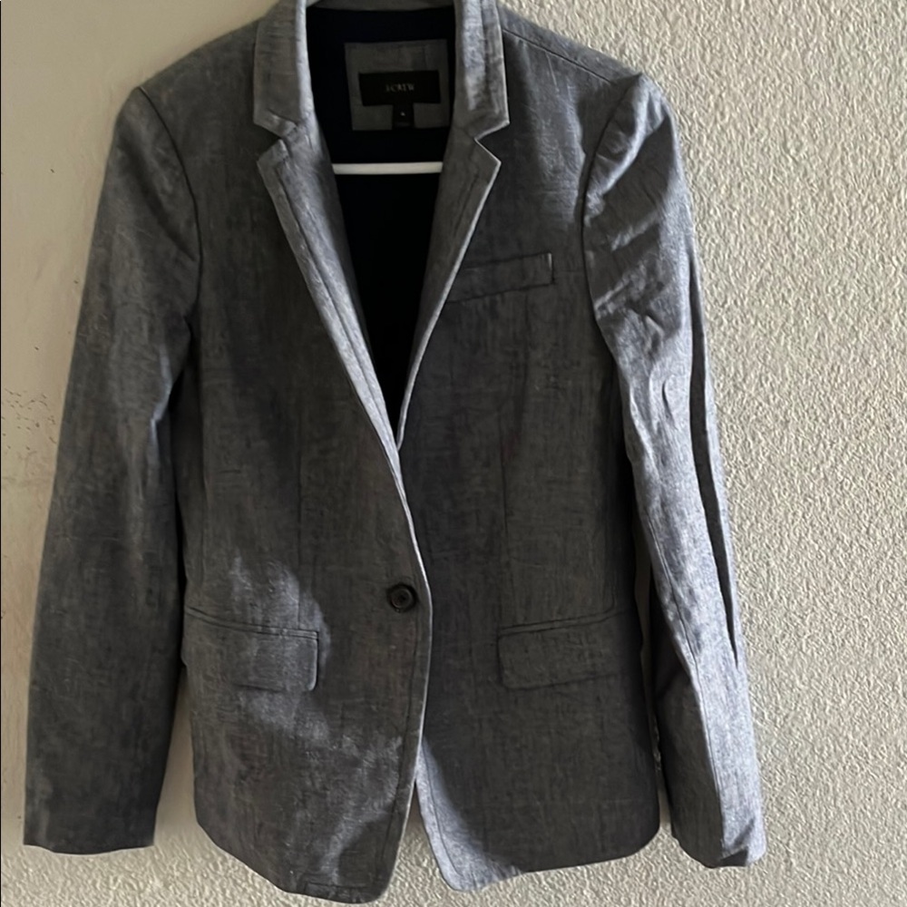 J. Crew Gray Sport Coat with Notched Lapels